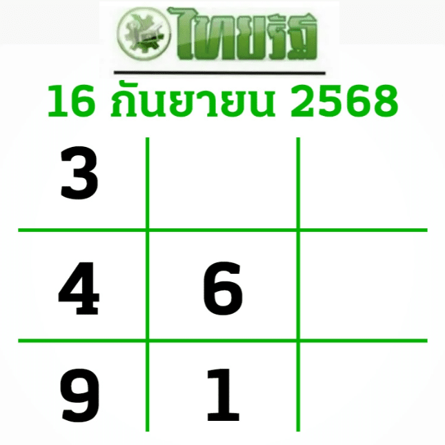 รวมหวยซองดัง หวยซองแม่นๆ หวยซองแม่นๆ งวดนี้ งวด 16 กันยายน 2568 - 5